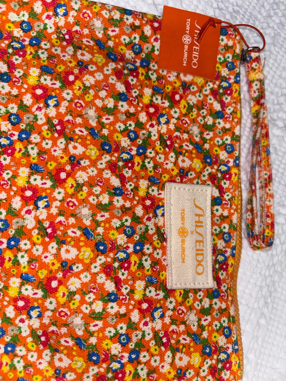Shiseido Tory Burch Floral Wristlet New with tags